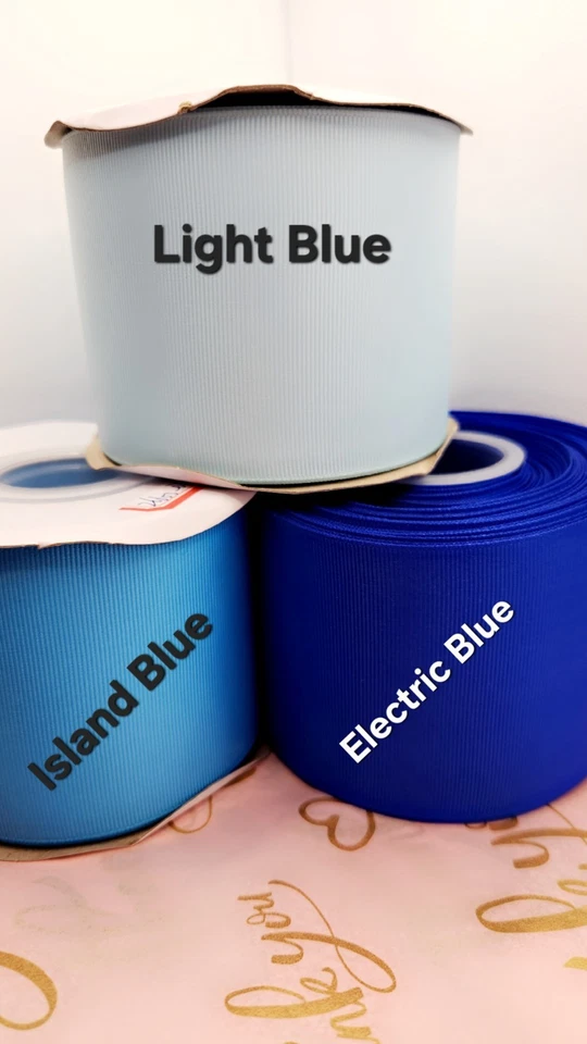 Premium Quality Grosgrain Ribbon 3 " wide x 25 yards RIBBONS AND MORE BLUECRAFTS - Image 1 of 1
