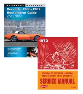 1972 Chevrolet Corvette Restoration 2 Book Set - Picture 1 of 3
