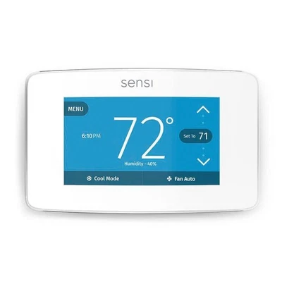 Copeland Sensi Touch Smart Thermostat Wi-Fi Programmable 7-Day Color Touchscreen - Image 1 of 4