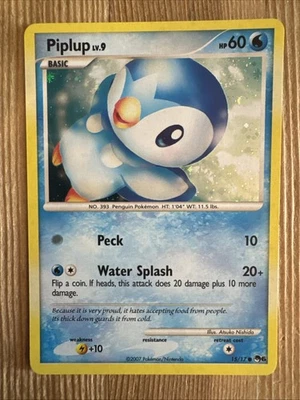 Pokemon Card TCG - Piplup 15/17 HOLO - POP SERIES 6 Promo NM/VLP - Image 1 of 2