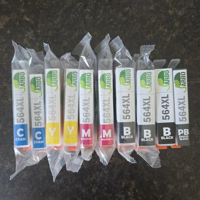 JARBO 10 Ink Cartridges 564 XL For HP PhotoSmart 5520 5510 6520 b110a 5515 6510 - Image 1 of 2