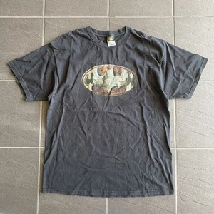 Camiseta De Colección 2002 Batman DC Comics Negra XL Logo Envejecido Camiseta Warner Bros - Imagen 1 de 11
