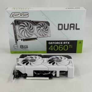 ASUS Dual OC GeForce RTX 4060 Ti White 8GB RAM - Graphics Card - Excellent - Picture 1 of 7