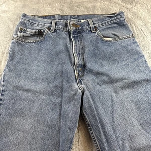 Pantalones de mezclilla vintage Levis 540 para hombre (se adapta a 34x 30) azul calce relajado marrón lengüeta - Imagen 1 de 8