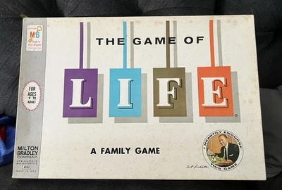 Difícil de encontrar 🫟 3D 1960 El juego de la vida de Milton Bradley Company El juego de mesa está completo Foto 1 de 4