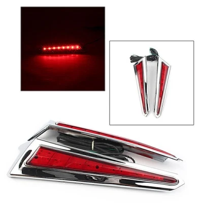 Motorrad Sabre Tooth  Satteltasche Rot Bremslicht Akzente Für Sieg 2010-2016 - Image 1 of 4