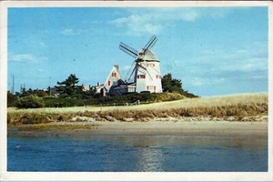 Tarjeta postal Windmill Cape Cod Massachusetts Yarmouth Port Ma to Con 1982 publicada - Imagen 1 de 2