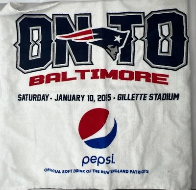 New England Patriots vs Baltimore Ravens Rally toalla!! AFC SB XLIX campeones!! Foto 1 de 4
