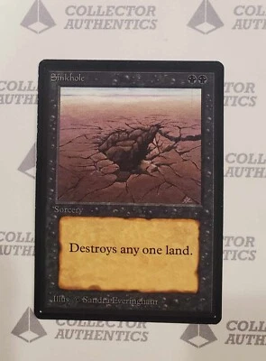 MTG Magic the Gathering BETA Sinkhole LP/EX - Image 1 of 2