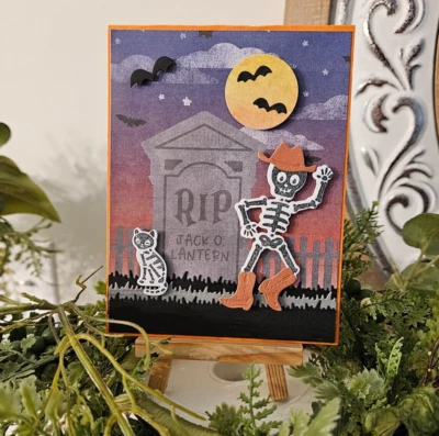 KIT DE TARJETAS ESTAMPADAS - COWBOY SKELETON hace 4 - Juego #FA.5 Foto 1 de 2