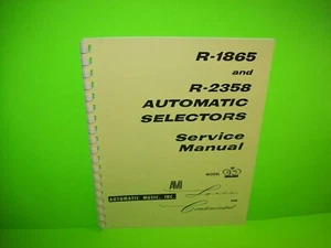 AMI Modelo K Jukebox Fonógrafo Música R-1865 R-2358 Selectores Automáticos Manual - Imagen 1 de 4