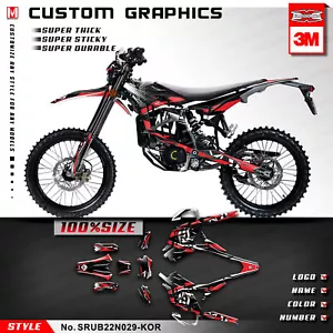 Kungfu Graphics Full Stickers Kit for Sur-Ron Ultra Bee Surron Decals Vinyl Red - Foto 1 di 34