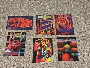 Nintendo Power Virtual Boy 6 Trading Cards - Galactic Pinball Mario Tennis Clash - Picture 1 of 2