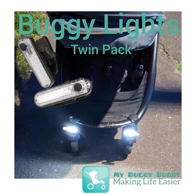 Buggy, Stroller, Pram Lights, Twin Pack. My Buggy Buddy, Universal. Bright LED - Image 1 of 4