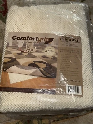 Almohadilla de alfombra antideslizante acolchada Comfort Grip: blanca, asegura y amortigua tu alfombra Foto 1 de 4