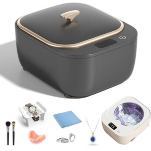 Professional Ultrasonic Cleaner Machine Portable for Cleaning Eyeglass Jewelry - Picture 1 of 10