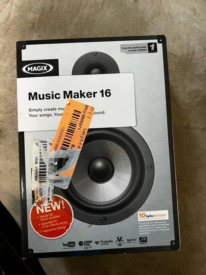 Music Maker 16 (DVD-ROM) For Windows (New! Factory sealed retail box) - Image 1 of 2