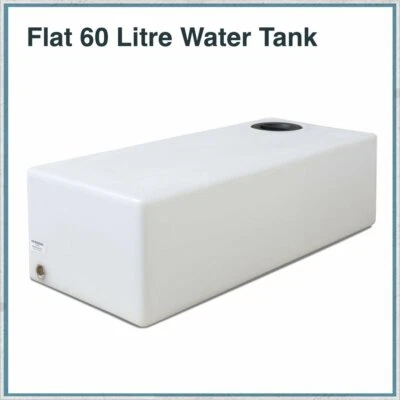 60 LITRE FLAT WATER TANK STORAGE TANK 5 INCH LID WT079F IN STOCK QUICK DELIVERY