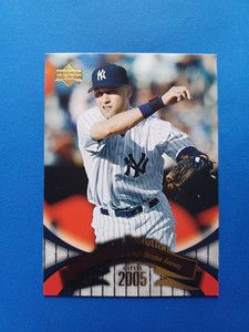2005 UD MINI JERSEY COLLECTION DEREK JETER #79 BASE CARD NEW YORK YANKEES