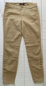 Polo Ralph Lauren Womens Pants Beige 00 Caitriona Button-Up Hem Casual Skinny - Picture 1 of 5