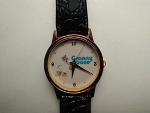 Vintage Granny Goose Kartoffelchips Promo Werbung Armbanduhr - Bild 1 von 10