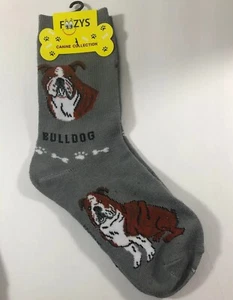 1 PAR Calcetines para Mujer Foozys BULLDOG, Colección Canina, Estampado para Perro, NUEVOS - Imagen 1 de 5