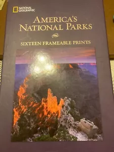 NEW - NATIONAL GEOGRAPHIC AMERICA'S NATIONAL PARKS SIXTEEN 16 FRAMEABLE PRINTS ! - Picture 1 of 5