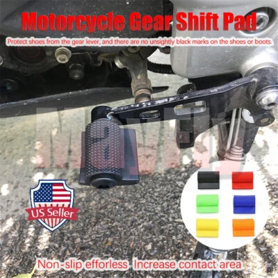 Motorcycle Gear Shift Lever Protective Rubber Sleeve Guard Anti-slip Cover Case - Image 1 of 4