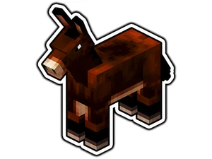 #1340 Mule Block World Sticker Vinyl Decal Die-Cut Car Laptop - Picture 1 of 1