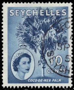 "SEYCHELLES 176 (SG176a) - Reina Isabel II ""Palma Coco-de-Mer"" (pb56870) - Imagen 1 de 1