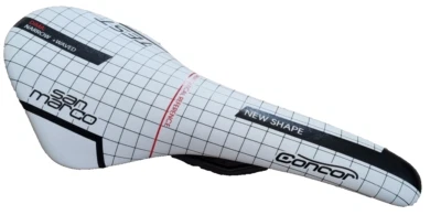 Selim de teste de bicicleta de estrada Selle San Marco Concor trilhos Xslite base de fibra de carbono 166g - Imagem 1 de 4