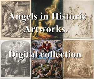 Colección digital Ángeles en obras históricas. 1200+ imágenes de Ángeles datos DVD - Imagen 1 de 14