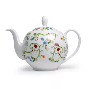 Teekanne Fleurette 1 Liter Fine Bone China Porzellan - Bild 1 von 1