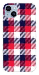 Coque en silicone imprimée compatible Apple iPhone 14 Plus Tartan Tricolor - Picture 1 of 3