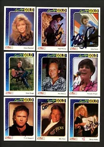 9 different signed autographed 1992 Country Gold Music Cards READ DESCRIPTION! - Picture 1 of 1