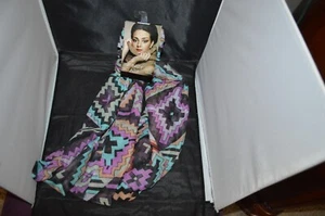 Markenlos Infinity Schal Damen Einheitsgröße Geometrisch Mehrfarbig Box I8 - Bild 1 von 3