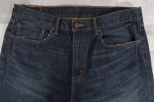 Pantalones de mezclilla para hombre Levi's 505 pierna recta calce regular azul W36 L32 - Imagen 1 de 16