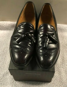 USA Johnston & Murphy Aristocraft 9D Leder Budapester Quaste Loafer schwarz - Bild 1 von 9
