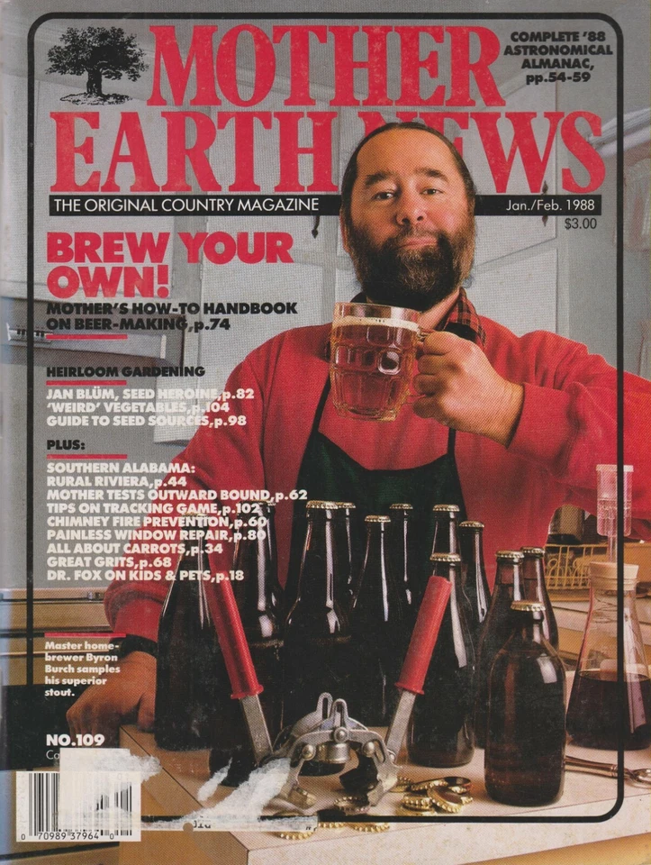 Mother Earth News January/February 1988 Brew Your Own! Mother's How-To Handbook  Foto 1 de 1