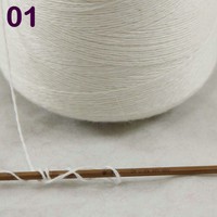 Sale NEW Luxurious100g Mongolian Pure Cashmere Hand Knitting Cone Yarn 01 White Sale NEW Luxurious100g Mongolian Pure Cashmere Hand Knitting Cone Yarn 01 White