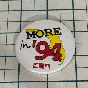 More IN 1994 Florida Sailing Vintage Pinback Button - Picture 1 of 2