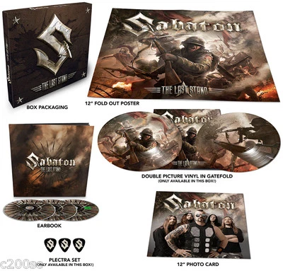 SABATON - THE LAST STAND, LTD EDN PICTURE DISC 2LP + 2CD + DVD + POSTER BOX SET - Image 1 of 3