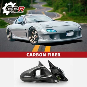 Repuesto de espejo retrovisor de fibra de carbono para Mazda RX7 (LHD) FD3S 2 piezas - Imagen 1 de 12
