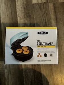 Bella Mini 3 Donut Maker Nonstick Coated 350 W, Teal Blue