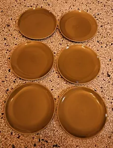 6 x Melitta Porzellan Kuchenteller 18,5 cm senfgelb , ocker - Frühstücksteller - Bild 1 von 3