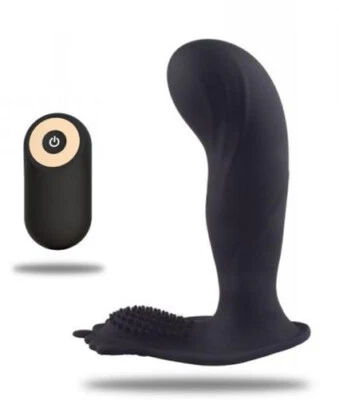 Vibratore anale per prostata in silicone dildo fallo liscio vibrante prostatico - Immagine 1 di 4