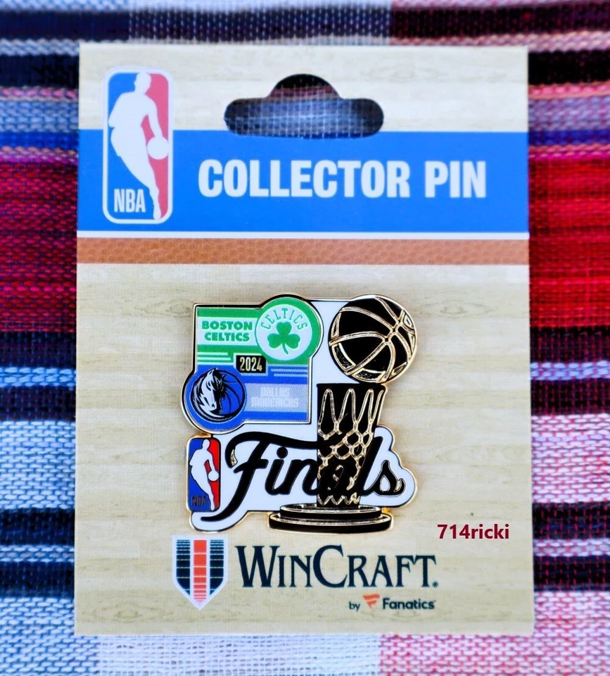 2024 NBA Finals Boston Celtics vs Dallas Mavericks Pin Lapel Collector Official - Image 1 of 1