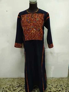 Unusual Old Vintage Embroidery Traditional Heritage Palestinian Dress - Picture 1 of 5