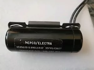 MEPCO/ELECTRA 3535B2D0189C110A2 Motor Starter Capacitor 110VAC, 189-227MFD, NOS - Picture 1 of 2