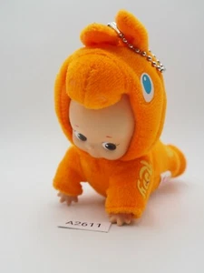 Kewpie X Rody A2611 orange krabbelnde VIbrating Plüsch 5 Zoll Runa Spielzeug Puppe Japan - Bild 1 von 9